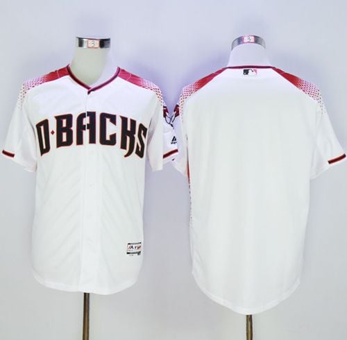Diamondbacks Blank White Brick New Cool Base Stitched Jersey