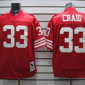 Mitchell And Ness 49ers #33 Roger Craig Stitched Red Jersey