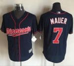 Twins #7 Joe Mauer Navy Blue New Cool Base Stitched Jersey