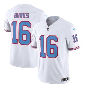 Tennessee Titans #16 Treylon Burks White 2023 F.U.S.E. Vapor Limited Throwback Stitched Jersey