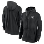 Las Vegas Raiders Black 2024 Team Full-Zip Hoodie