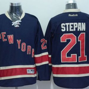 Rangers #21 Derek Stepan Navy Blue Alternate Stitched Jersey