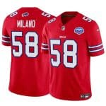 Buffalo Bills #58 Matt Milano Red 2025 F.U.S.E. With Farewell Patch Vapor Untouchable Limited Stitched Jersey