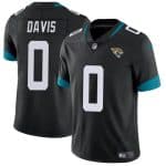 Jacksonville Jaguars #0 Gabe Davis Black Vapor Untouchable Limited Stitched Jersey