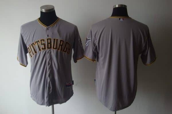 Pirates Blank Grey Cool Base Stitched Jersey