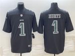 Philadelphia Eagles #1 Jalen Hurts Black Vapor Untouchable Limited Stitched Jersey