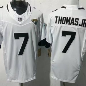 Jacksonville Jaguars #7 Brian Thomas Jr White 2025 F.U.S.E. Vapor Limited Football Stitched Jersey