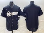 Texas Rangers Blank Black Cool Base Stitched Jersey