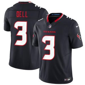Houston Texans #3 Tank Dell Navy 2024 Vapor F.U.S.E. Limited Stitched Jersey