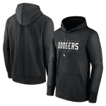 Los Angeles Dodgers Black Pregame Performance Pullover Hoodie