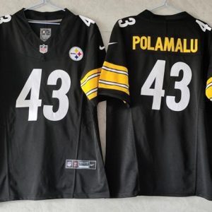 Pittsburgh Steelers #43 Troy Polamalu Black 2023 F.U.S.E. Vapor Untouchable Limited Jersey