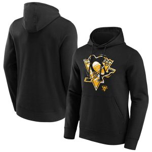 Pittsburgh Penguins Black Marble Hoodie