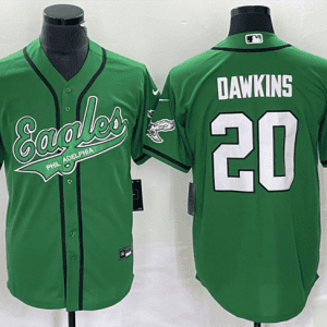Philadelphia Eagles #20 Brian Dawkins Green Cool Base Stitched Jersey