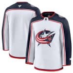 Columbus Blue Jackets Blank White 2024-25 Away Stitched Jersey
