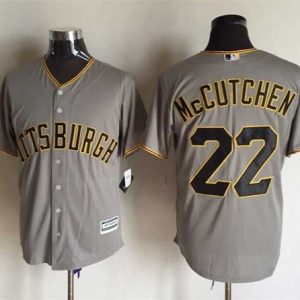 Pirates #22 Andrew McCutchen Grey New Cool Base Stitched Jersey