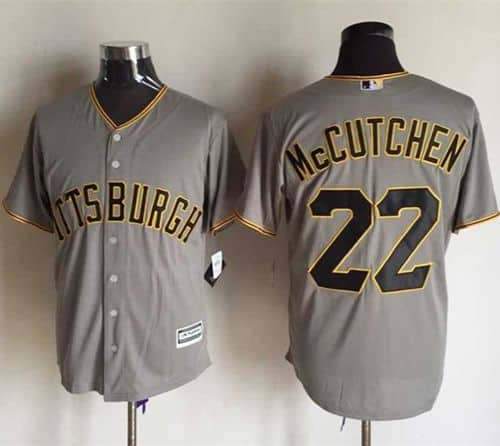 Pirates #22 Andrew McCutchen Grey New Cool Base Stitched Jersey