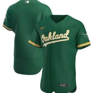 Oakland Athletics Blank Green Flex Base StitchedJersey