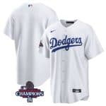 Los Angeles Dodgers Blank White 2024 World Series Champions Home Limited Stitched Jersey