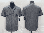 New York Yankees Blank Grey Cool Base Stitched Jersey