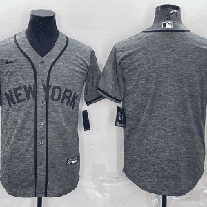 New York Yankees Blank Grey Cool Base Stitched Jersey