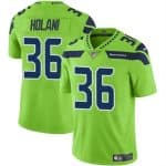 Seattle Seahawks #36 George Holani Green Vapor Limited Stitched Jersey