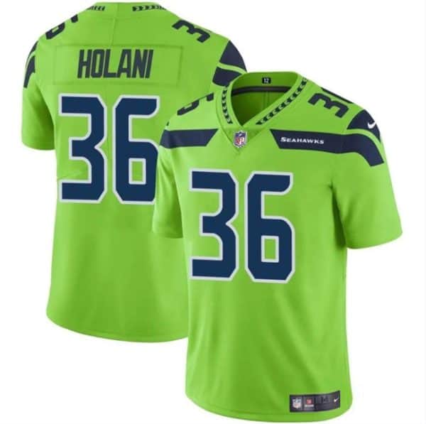 Seattle Seahawks #36 George Holani Green Vapor Limited Stitched Jersey