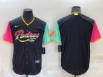 San Diego Padres Blank 2022 Black City Connect Cool Base Stitched Jersey