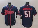 Houston Texans #51 Will Anderson Jr. Navy With Patch Cool Base Stitched Jersey