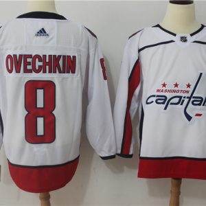 Washington Capitals #8 Alexander Ovechkin White Stitched Adidas Jersey