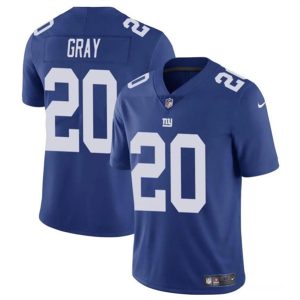 New York Giants #20 Eric Gray Blue Vapor Untouchable Limited Stitched Jersey