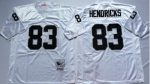 Mitchell And Ness Raiders #83 Ted Hendricks White Throwback Stitched Jersey
