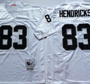 Mitchell And Ness Raiders #83 Ted Hendricks White Throwback Stitched Jersey