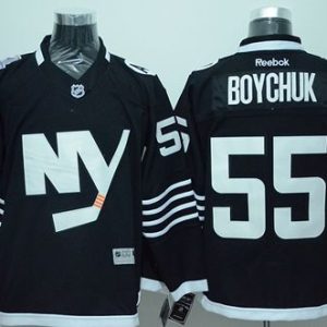 Islanders #55 Johnny Boychuk Black Alternate Stitched Jersey