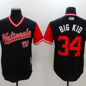 Washington Nationals #34 Big Kid Navy Stitched Jersey