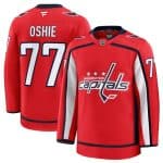 Washington Capitals #77 TJ Oshie Red 2024-25 Home Stitched Jersey