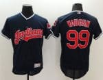 Indians #99 Ricky Vaughn Navy Blue Flexbase Authentic Collection Stitched Jersey