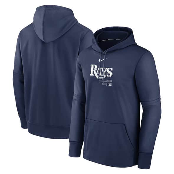 Tampa Bay Rays Navy Collection Practice Performance Pullover Hoodie