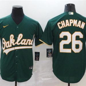 Oakland Athletics #26 Matt Chapman Green Cool Base Stitched Jersey