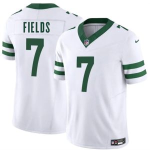 New York Jets #7 Justin Fields White 2025 F.U.S.E. Vapor Untouchable Limited Stitched Jersey