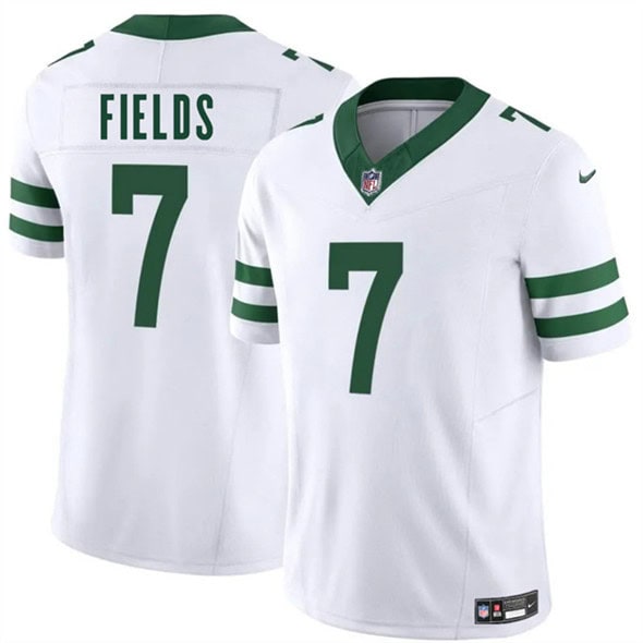 New York Jets #7 Justin Fields White 2025 F.U.S.E. Vapor Untouchable Limited Stitched Jersey