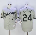 White Sox #24 Joe Crede Grey 2005 World Series Stitched Jersey
