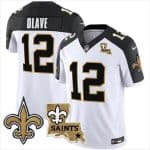 New Orleans Saints #12 Chris Olave White F.U.S.E. With Patch Vapor Stitched Jersey
