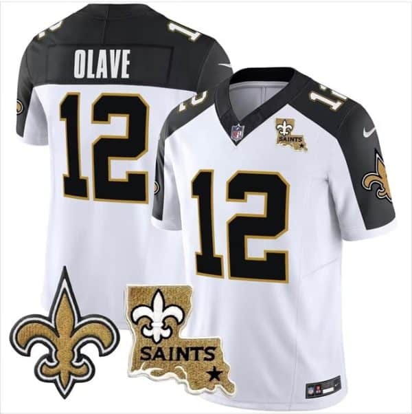 New Orleans Saints #12 Chris Olave White F.U.S.E. With Patch Vapor Stitched Jersey