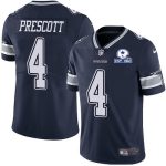 Dallas Cowboys #4 Dak Prescott Navy With Est 1960 Patch Limited Stitched Jersey