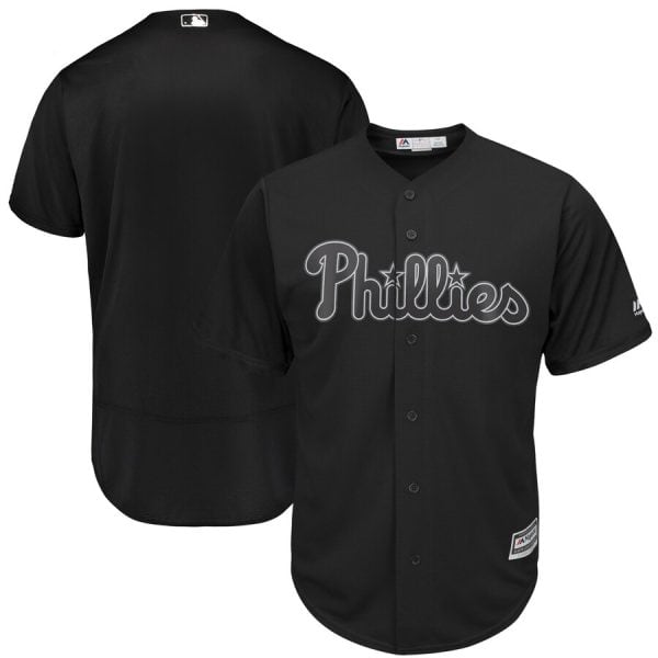 Philadelphia Phillies Majestic Black 2019 Players' Weekend Team Stitched Jersey