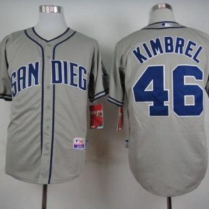 Padres #46 Craig Kimbrel Coffee Grey Cool Base Stitched Jersey