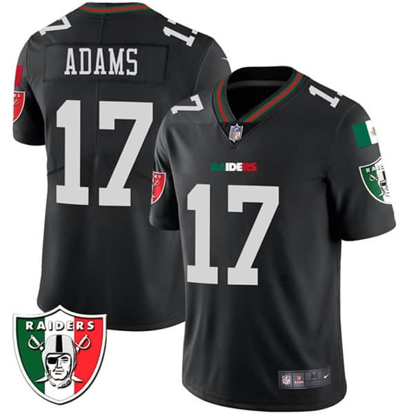 Las Vegas Raiders #17 Davante Adams Black Mexico Vapor Limited Stitched Jersey
