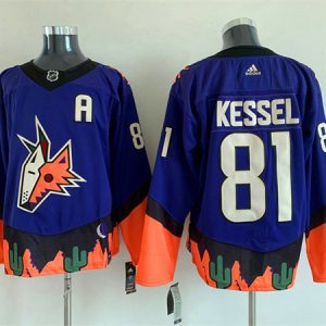 Arizona Coyotes #81 Phil Kessel Purple Stitched Jersey