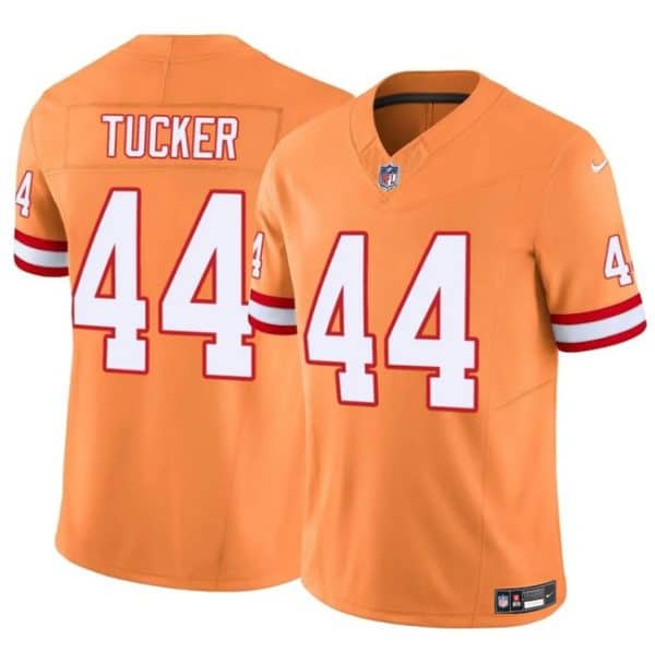Tampa Bay Buccaneers #44 Sean Tucker Orange F.U.S.E. Throwback Limited Stitched Jersey