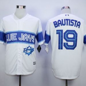 Blue Jays #19 Jose Bautista White Exclusive New Cool Base Stitched Jersey